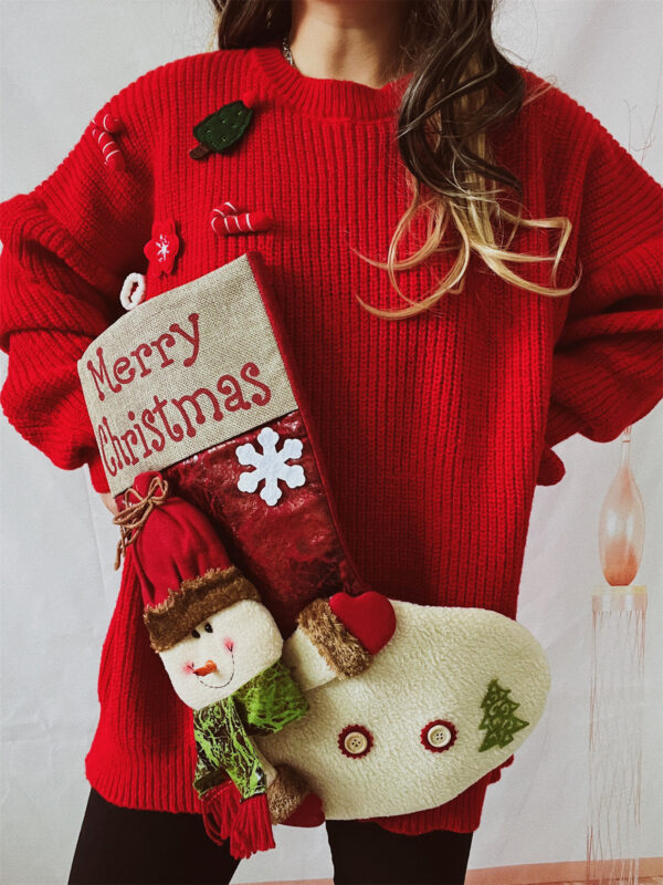Zomaica Women's Fashion Loose Thick Christmas Sweater - Image 2