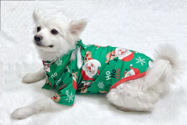 Zomaica Christmas Pajamas For Family Matching Family Christmas PJs Sets Santa Claus Printed Top Sleepwear - Image 5