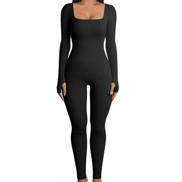 Zomaica™ Long Sleeve Winter Bodysuits Hot-selling Women's Clothing Long Yoga Sexy One-piece Winter Yoga Jump suit - Image 6