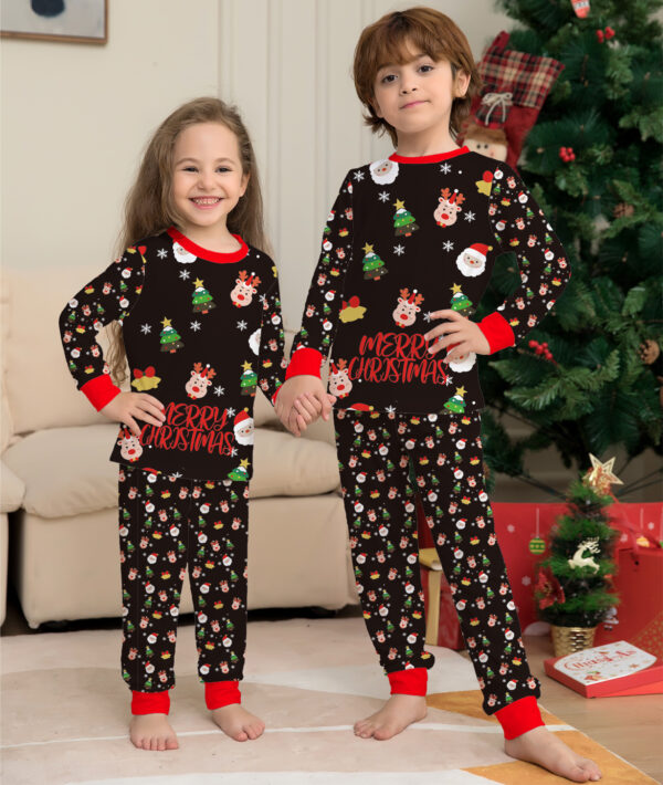 Zomaica Family Christmas Matching Pajamas Set Christmas Pajamas For Family Christmas PJS Xmas Sleepwear - Image 2