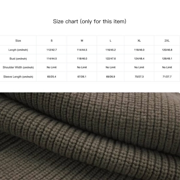 High-end Thickened Long Heavy-duty Windbreaker Sweater Jacket With Loose Design And Lazy Style Knitted Cardigan For Women In Autumn And Winter - Image 8